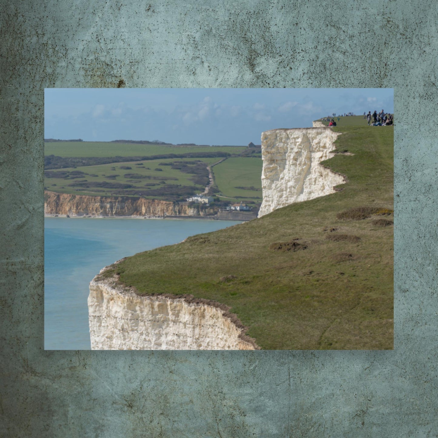 No. 9700A Fine Art Coastal Cliff Seven Sisters Matte Paper Print