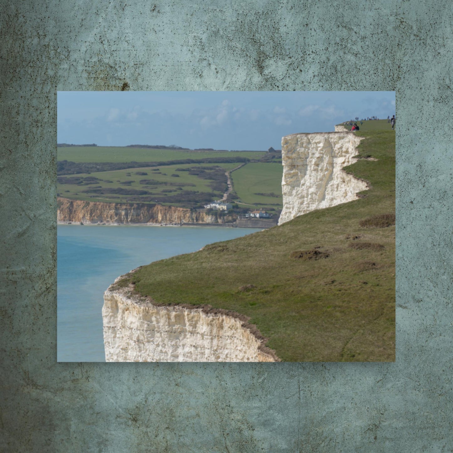 No. 9700A Fine Art Coastal Cliff Seven Sisters Matte Paper Print